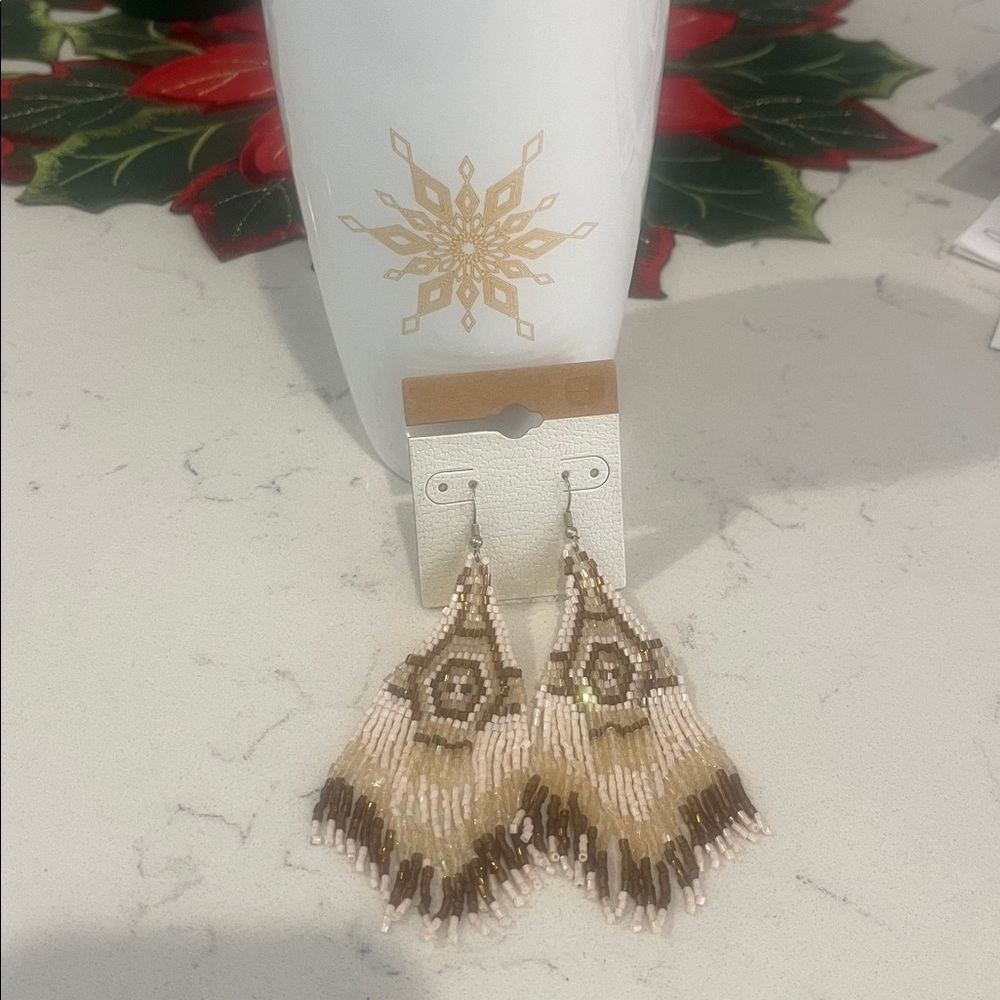 NWT Buckle beaded, southwest style earrings. - Picture 5 of 6